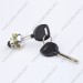 Mechanical key lock with cross type lock cylinder for electronic hotel safe box