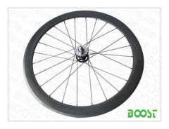 23mm width 50mm U shape Clincher carbon track wheels carbon single speed wheelsets