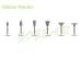 Dental Lab Burs Silicone Polishers Teeth Polishing Kit Coarse Mid-coarse Fine