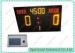 Red And Yellow College Sports Scoreboard For Soccer Match , Aluminum Housing