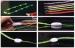 Luminescent Ultra Bright PP Webbing LED Light Shoelaces With Battery For Disco