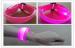 Nylon Pink LED Flashing Bracelet , Men LED Running Bracelet For Outdoor Sport