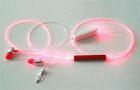 High Brightness Electroluminescent Products Glowing Earphone With LED Lighting USB Mic