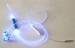 3.5mm Stereo Flashing Light LED Visible Earphone With Microphone / Mic