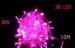 Flexible Transparent Pink Rubber Wire Multi Color LED String Light / LED Fairy Light