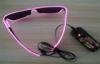 Pink Frame EL Wire Glow Sunglasses