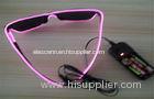 Pink Frame EL Wire Glow Sunglasses