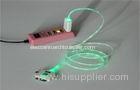 Promotion Electroluminescent Products LED Visible Light Charging Cable 3 USB In One