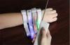 Wireless Remote Controlled LED Light Up Bracelet With Battery Inside For Night Party
