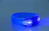 Promotion Gift , Blue PVC Sound Sensor LED Flashing Bracelet / LED Light Wristband