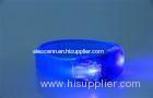 Promotion Gift , Blue PVC Sound Sensor LED Flashing Bracelet / LED Light Wristband