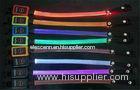 Adult LED Pink Glow Bracelets , PVC Light Guide & Nylon Reflective Lighted Arm Belt