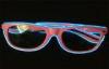 Eco - friendly Night Club Promo El LED Glow Sunglasses With Electro Luminous Wire