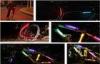 Green LED Fiber Safety Warning Stick / Bicycle LED Lights For Motorcycle Portable