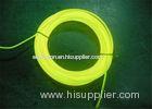 Auto EL Lighting Electro Illumination Wire Yellow For Warning Signs / EL Wire Cable