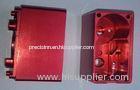 Red Anodized Custom Precision CNC Machining Services Aluminum Electronic Enclosures