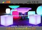 Wireless Remote Control illuminated bar furniture , Waterproof LED round bar stool