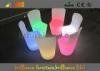 Plastic illuminated banquet LED Bar Chair sets with 4400mAh 3.7V battery