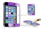 9H Purple explosion proof tempered glass screen protector for iphone 5s , 5c