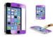 9H Purple explosion proof tempered glass screen protector for iphone 5s , 5c
