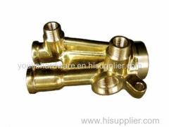 Precision brass welding connector