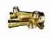 Precision brass welding connector