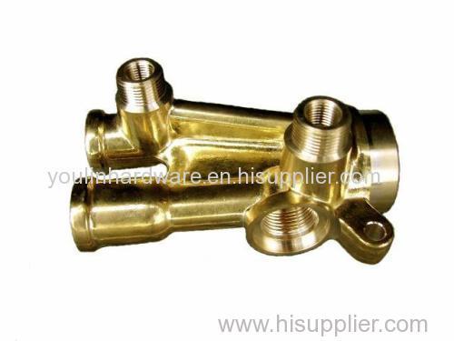 Precision brass welding connector