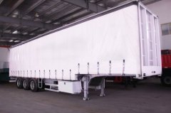 3 axles 42ft drop-deck side curtain semi trailer