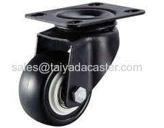 Caster Wheel Medium Duty Double Ball Bearing HI-TECH Polyurethane Swivel Black-Taiyada Caster Manufacturer