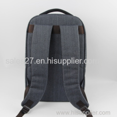 new styles sofe linen laptop backpack guangzhou munufacturer