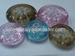 caster wheel transparent PC+PU furniturer caster 2