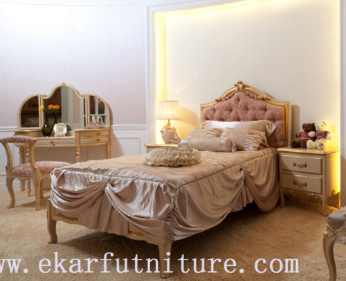 King Beds classic bed royal luxury bed solid wood bed supplier Italy style