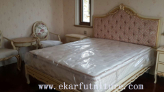 King Beds classic bed royal luxury bed solid wood bed supplier Italy style