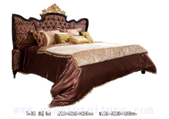 Bedroom furniture king bed wooden bed