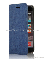 high quality the linen style handmade cell phone case fit for iphone 6