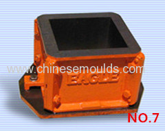 Concrete cast iron cube test mould