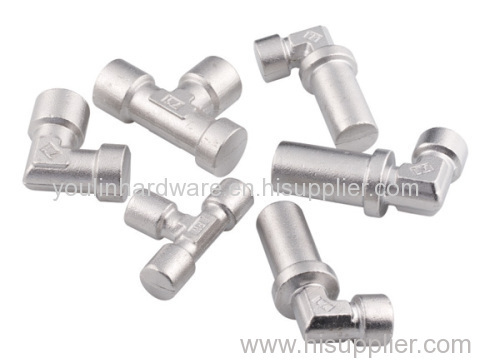Forged silver aluminum fitting