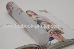 High-quality silver stamping cover section sewn softback or softcover book with parchment paper printing or binding