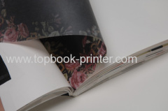 High-quality silver stamping cover section sewn softback or softcover book with parchment paper printing or binding