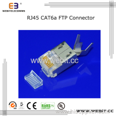 Cat6a Rj45 FTP 8P8C Connector with ear