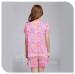 Apparel & Fashion Underwear & Nightwear Pajamas Water printing ladies bamboo fiber short sleeves shorts Summer