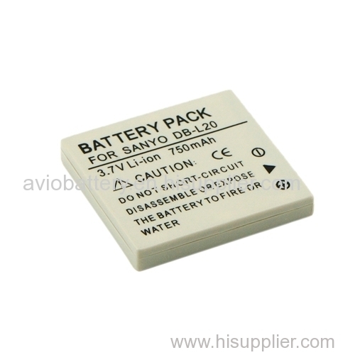 Camera Battery DB-L20 for Sanyo E6