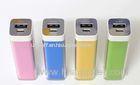 Fashion Lipstick Style Desigh Portable Plastic Power Bank 2600mAh