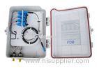 16 FTTH drops Fiber Optic Distribution Box , Wall mounted PLC Splitter Distribution Box