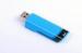 OEM Branded Blue Plastic Pushable 8GB USB Memory Stick , FCC ROSH CE
