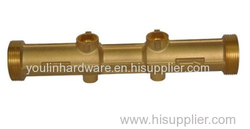 Brass sand blasting heat meter body