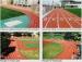 Stadium Synthetic Running Track Surfaces / Rubber Athletic Flooring