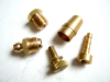 YL12 Natural brass machine nuts