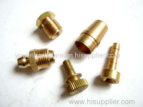 YL12 Natural brass machine nuts