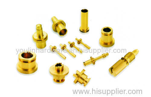 Various brass fitting parts